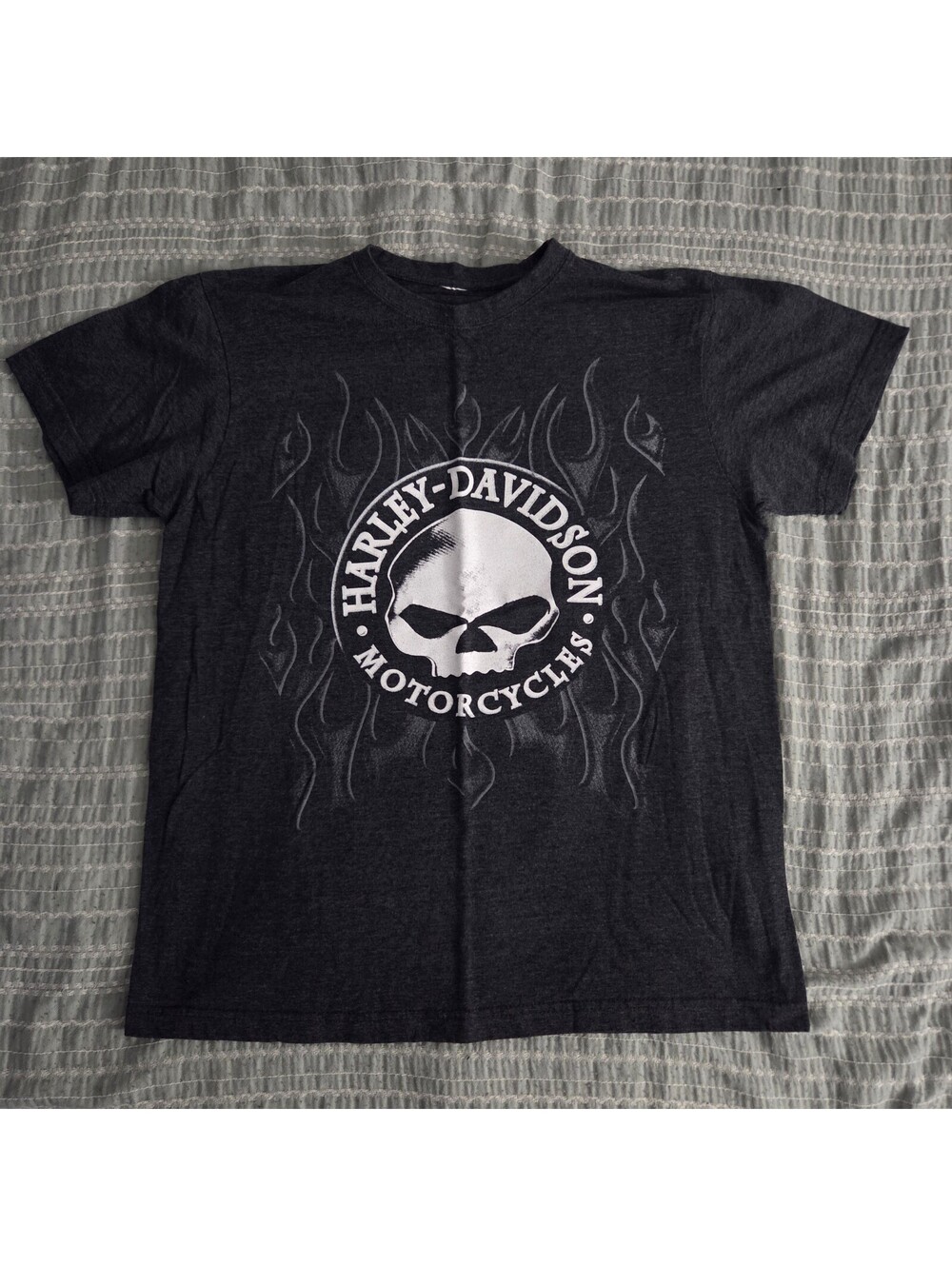 Harley-Davidson black flame logo T-shirt